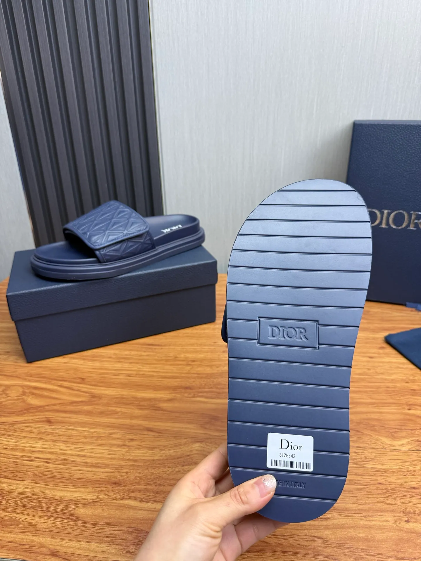 Men's shoes 280💰 Dior. Men's slippers🩴Official website 1:1 production 38-45 yards 45 46 🉑️Customized original material shipped✅